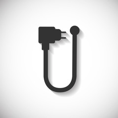 Cable Charger Phone Silhouette Computer Icon , Long Shadow