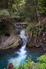 Japanese waterfall and iver
