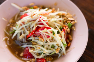 Thai icy papaya salad