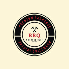Fototapeta premium Barbecue label