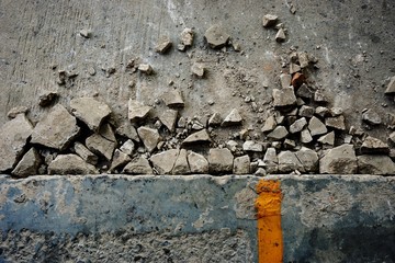 cracking concrete floor