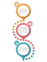 Three Steps Diagram Template