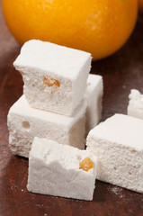 Pastille with orange succade