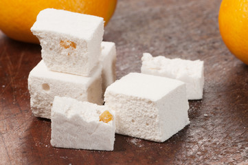 Pastille with orange succade