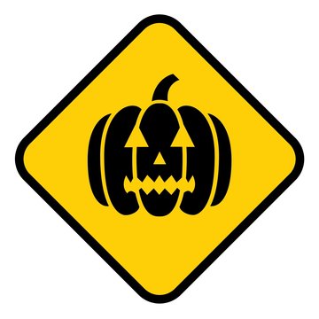 beware ghost Traffic sign