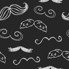 vintage mustache pattern