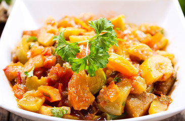 bowl of roasted vegetables