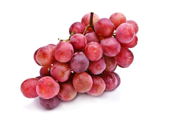red grape isolated on white