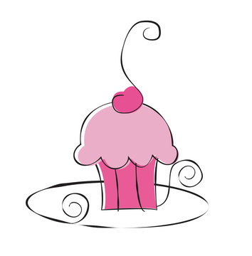 Isolated Cupcake