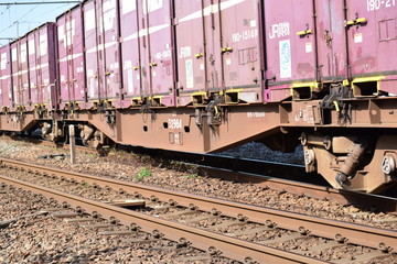 貨物列車／山形県の庄内地方で貨物列車を撮影した写真です。