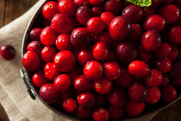 Raw Organic Red Cranberries