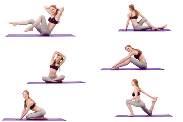 Concept of healthy lifestyle in set