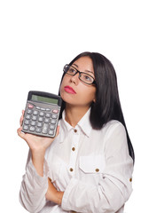 Young woman in business concept