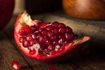 Raw Organic Red Pomegranates
