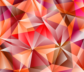 Triangle abstract red