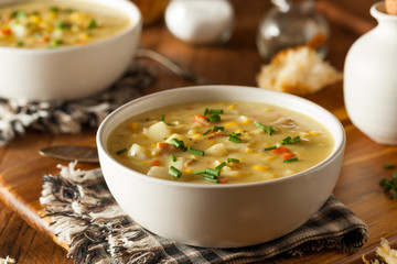 Hot Homemade Corn Chowder