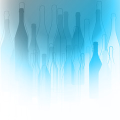 Bottles silhouette background