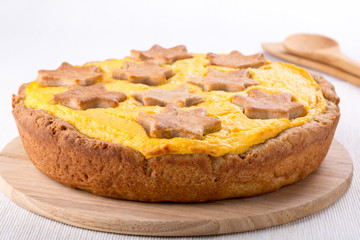 Homemade pumpkin pie