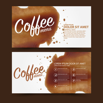 Coffee vector template