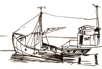 Boat near Mooring