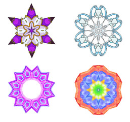 Illustration: Digital Art: Fractal Graphics: The Lord of Flowers Series 4. Element / Game Asset Design. Fantastic Style.