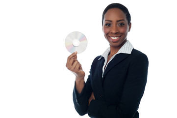 Business data is secure in a compact disk