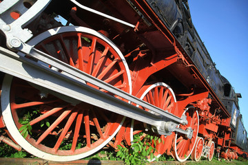 Steam locomotive detail