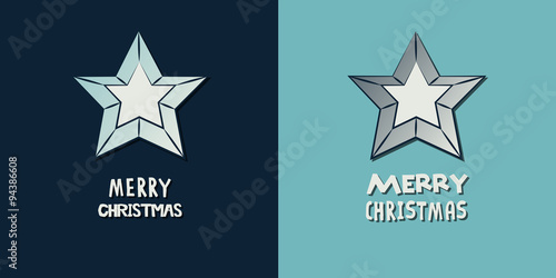 &quot;Merry Christmas star card&quot; Imágenes de archivo y vectores libres de derechos en Fotolia.com