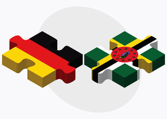 Germany and Dominica Flags