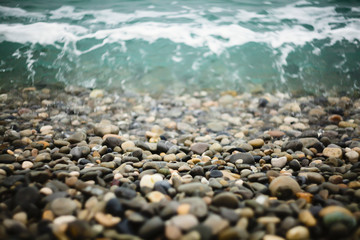 pebbly beach background
