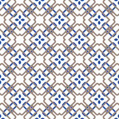 Vector Abstract Seamless Geometric Retro Wallpaper. 