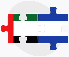 United Arab Emirates and El Salvador Flags