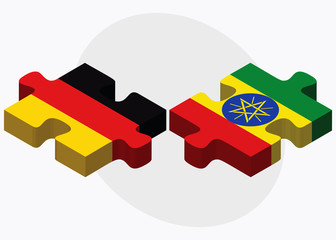 Germany and Ethiopia Flags