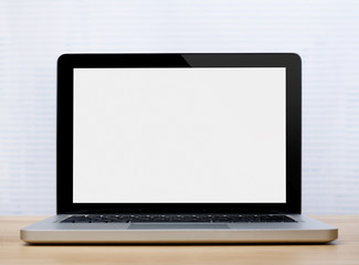 Fototapeta premium Laptop on desk