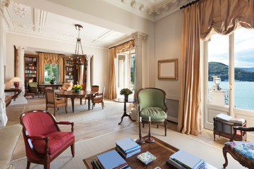 Interior, luxury living room