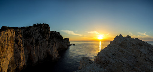 Lefkas island lighthouse Greece