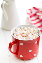 mini marshmallows in mug