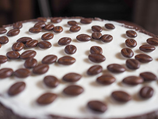 Chocolate and coffee cake