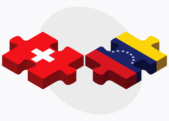 Switzerland and Venezuela Flags