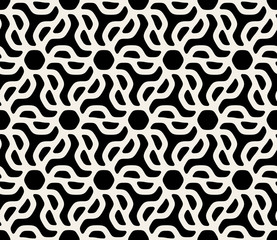 Vector Seamless Black And White Pattern
