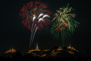Pranakornkiri Annual Festival at Petchaburi, Thailand