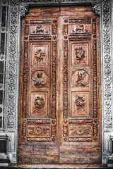 selective desaturation of Santa Croce front door