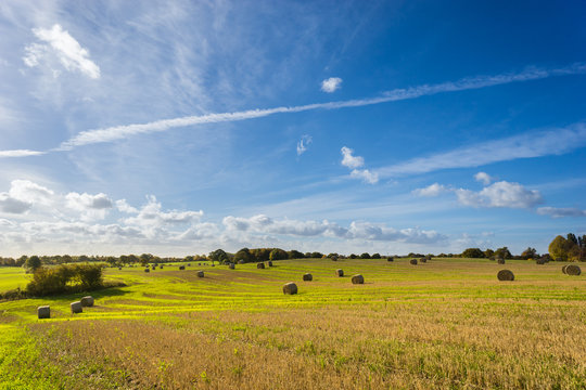 Getreide Feld nach der Ernte