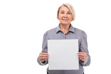 Creative concept for senior woman