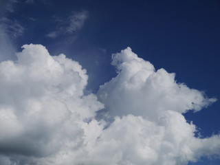 blue sky with cloud closeup