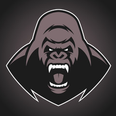 Angry gorilla symbol © Andrey1005