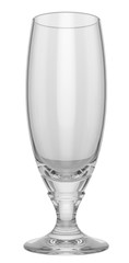 Empty glass on white background, mock up