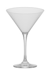 Empty glass on white background, mock up