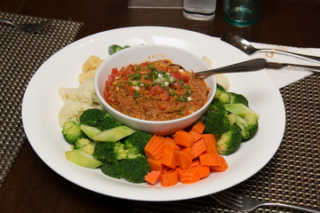 Chili cooked vegetables