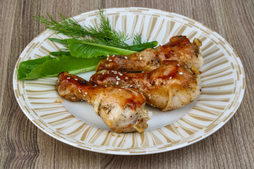 Grilled chicken legs